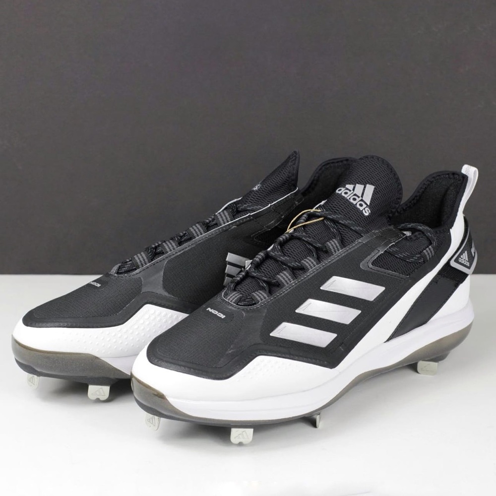 Adidas Icon 7 Boost Black White Metal Baseball Cleats Men’s Size 11